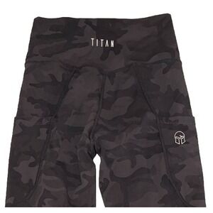 Titan Clothing Leggings Women's S Gray Camouflage Gym Training‎